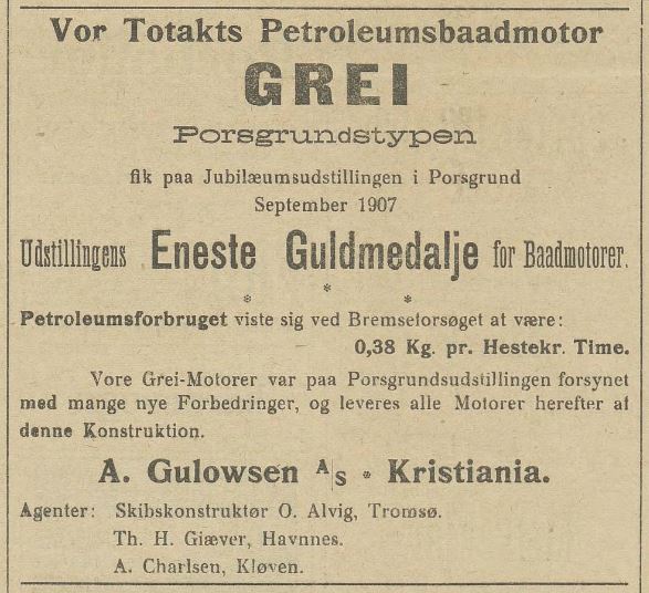 Nordlys 1908 - Prosgrundstypen