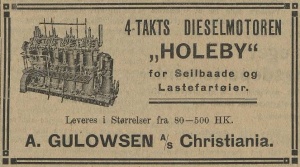 Import av Holeby 1916