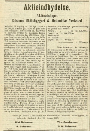 1917 Bolsønes AS innbydelse.jpg