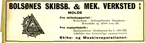 1919 Bolsønes reklame.png