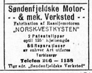 1918 Aftenposten Norsk Vestkysten.jpg